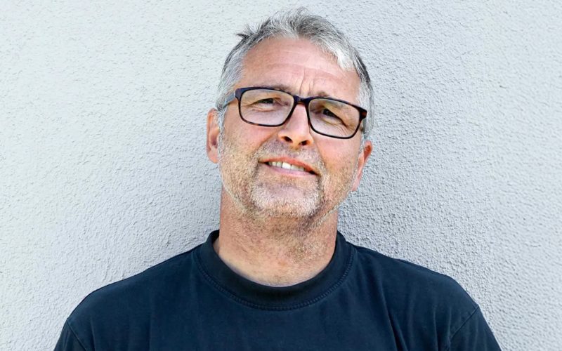 Bøje Overgaard Jensen havde ryggen mod muren.