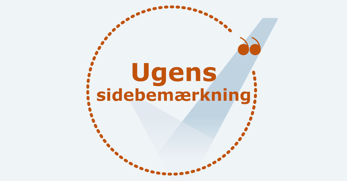 Ugens bemærkning.