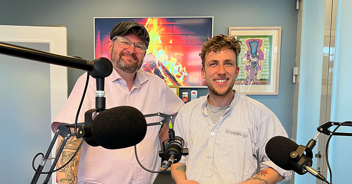 Max Kejser i studiet hos Den Nysgerrige Håndværker.