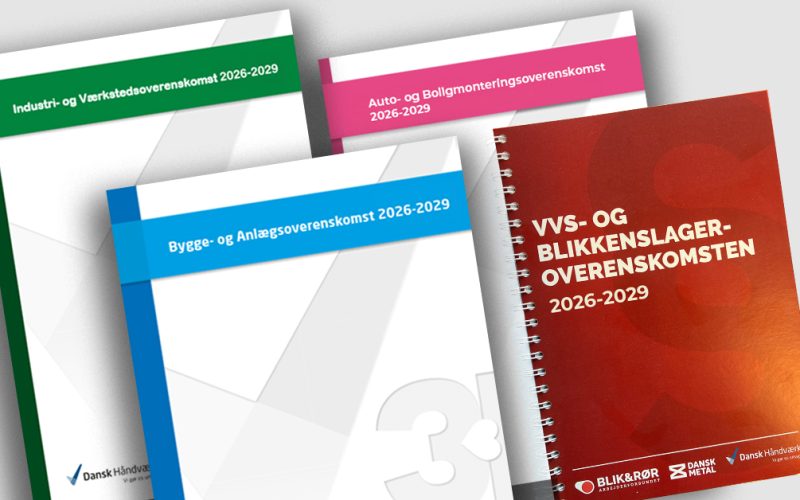 Overenskomstfornyelse af fire overenskomster fra 2026-2029..