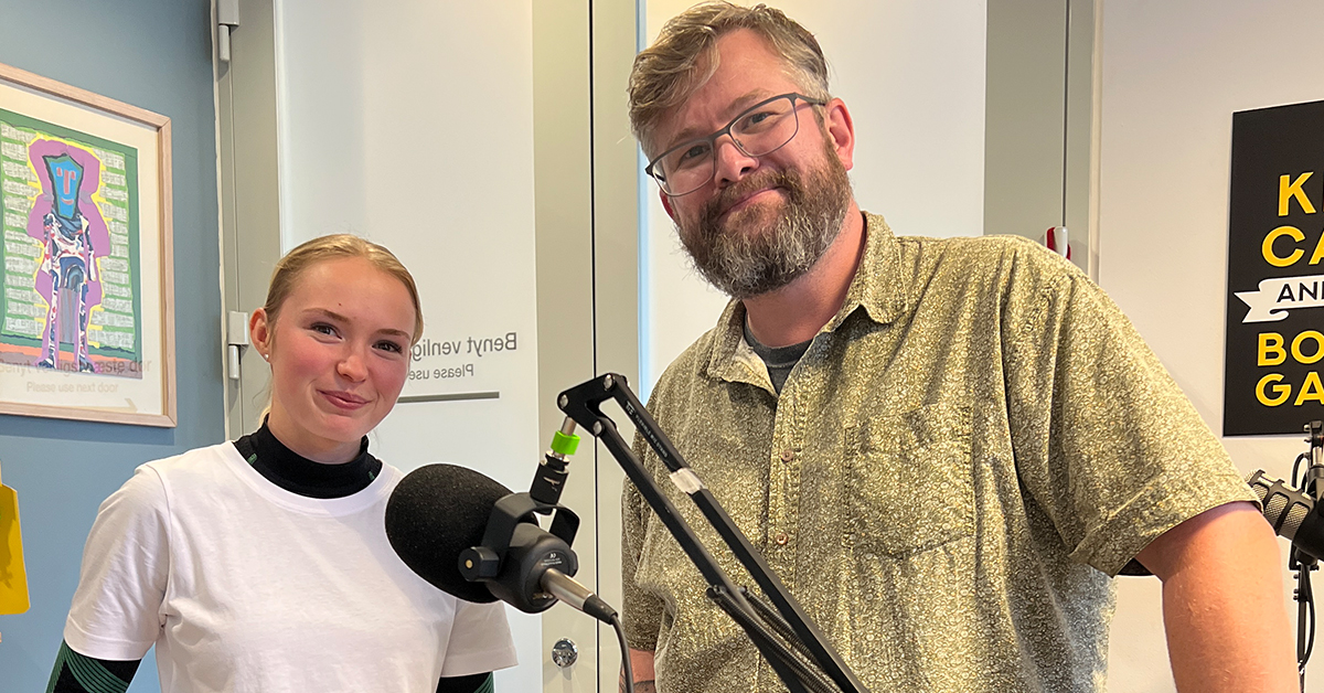 Tømrerlærlingen Julie i podcasten Den Nysgerrige Håndværker. 