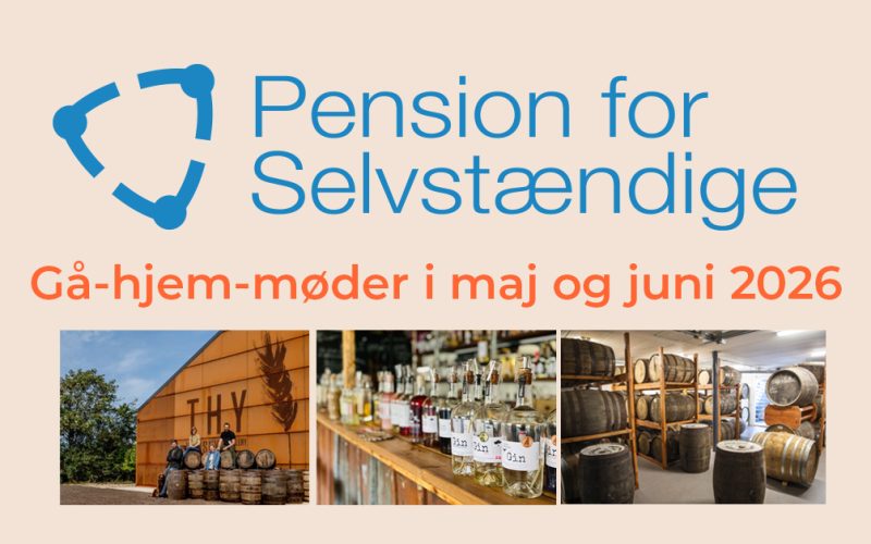 Gå-hjem-møder om pension i maj og juni 2026.