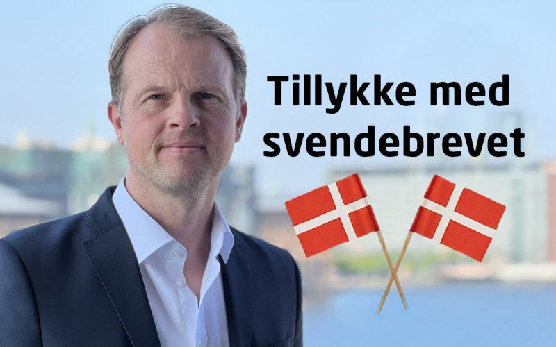 Tillykke med svendebrevet.