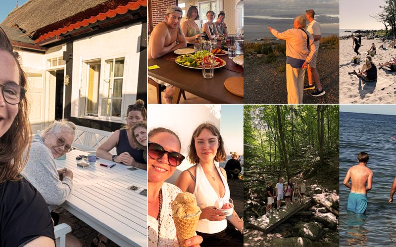 Maria Buhl og familien i Lærlingenes Hus.