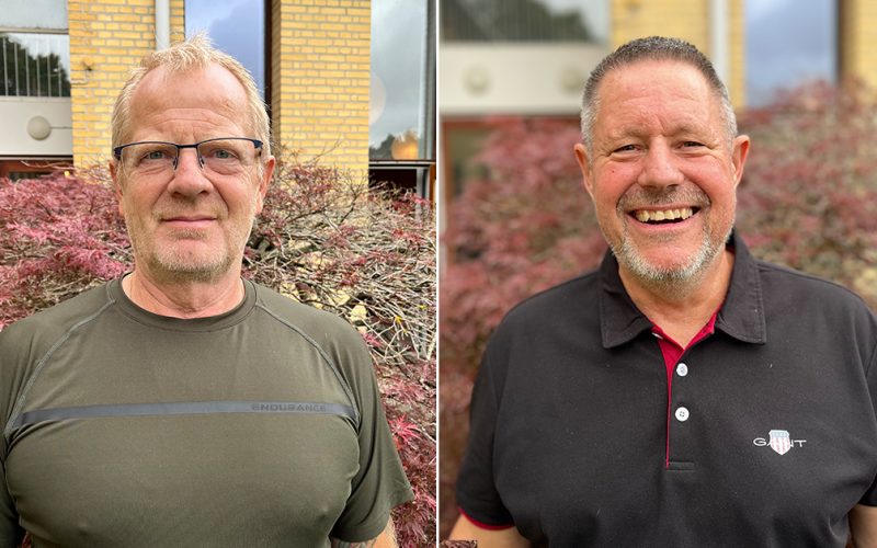 Arent Jensen og Ken Rosser underviser på Lederuddannelsen.