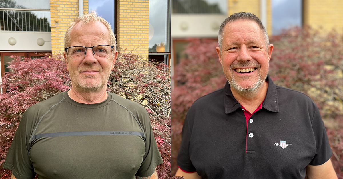 Arent Jensen og Ken Rosser underviser på Lederuddannelsen.